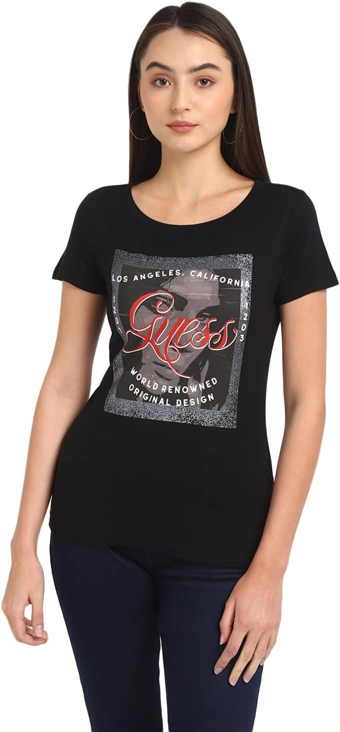 

Футболка Guess с коротким рукавом и круглым вырезом, Black Guess Face Combo, Черный, Футболка Guess с коротким рукавом и круглым вырезом, Black Guess Face Combo