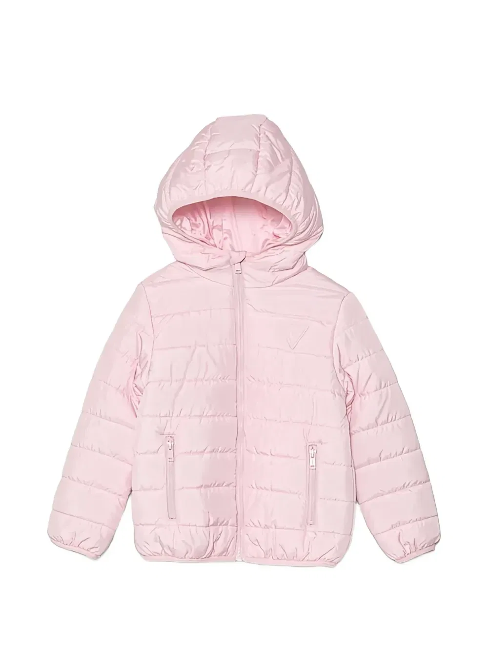 Утепленная куртка с капюшоном GUESS Kids, розовый
