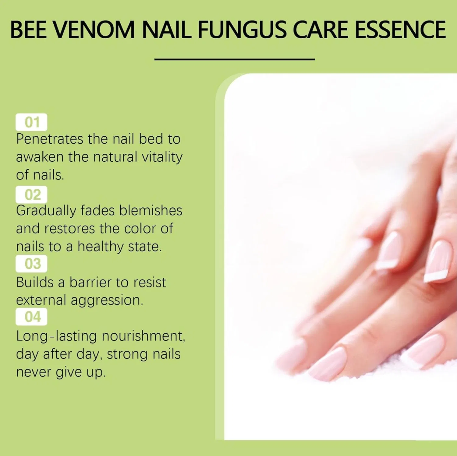 Сыворотка для лечения и роста ногтей Bee Venom (1 шт.) Generisch, 1Pcs — фото 4