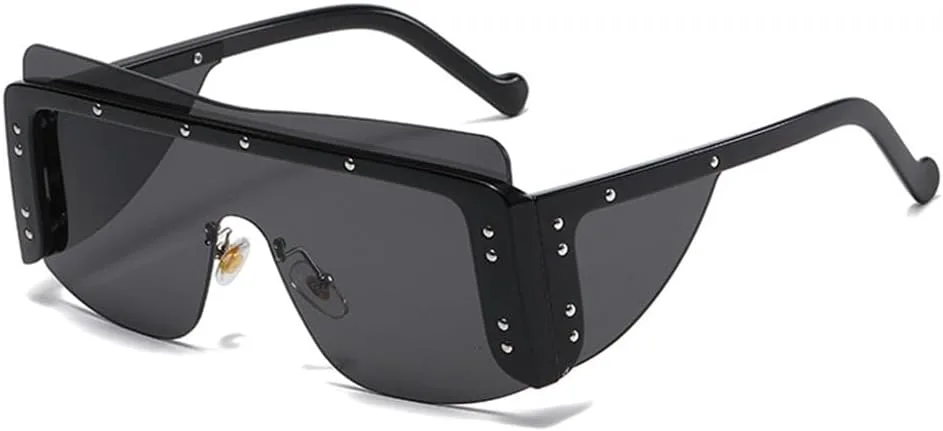 

Женские солнцезащитные очки без оправы, металлические мужские очки без оправы, женские очки UV400, черные, черные, 1 шт. солнцезащитные очки JWMSXYQR, Black-black