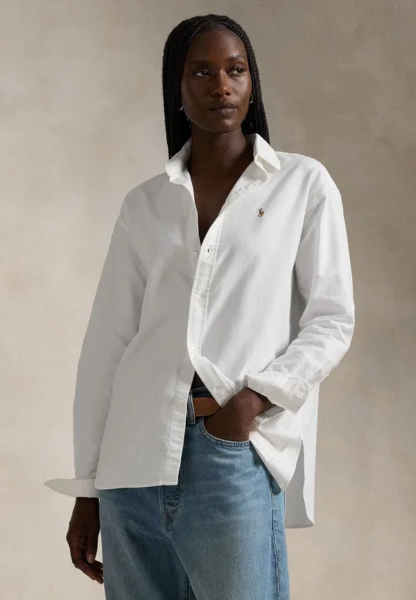 Рубашка оксфорд свободного кроя Polo Ralph Lauren, белый