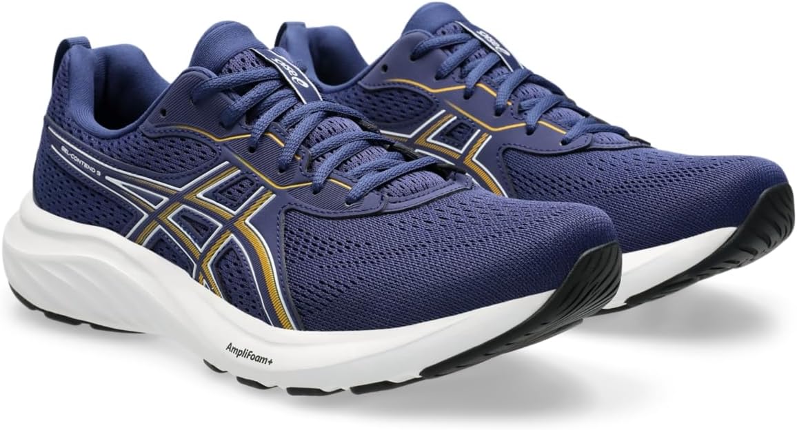 Мужские кроссовки для бега Asics Gel-Contend 9, белый/синий — фото 2