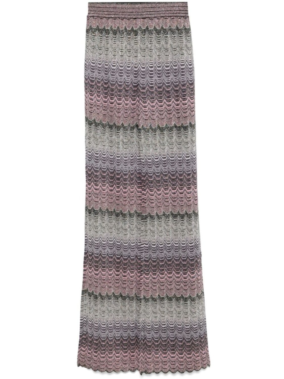 

Missoni брюки с узором зигзаг, металлик