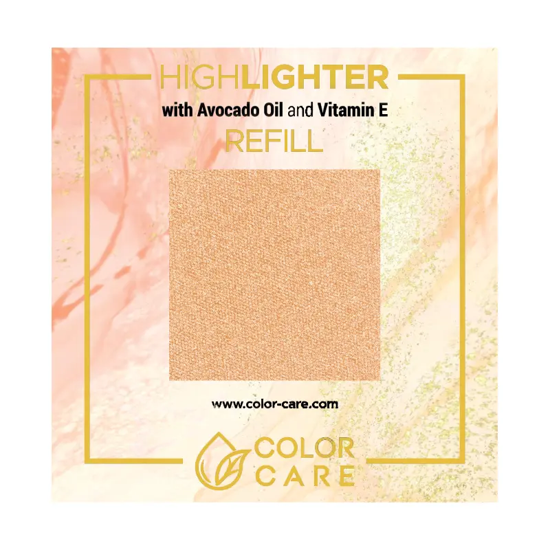 

Веганский хайлайтер - сменный блок - Color Care Champagne, 8 гр