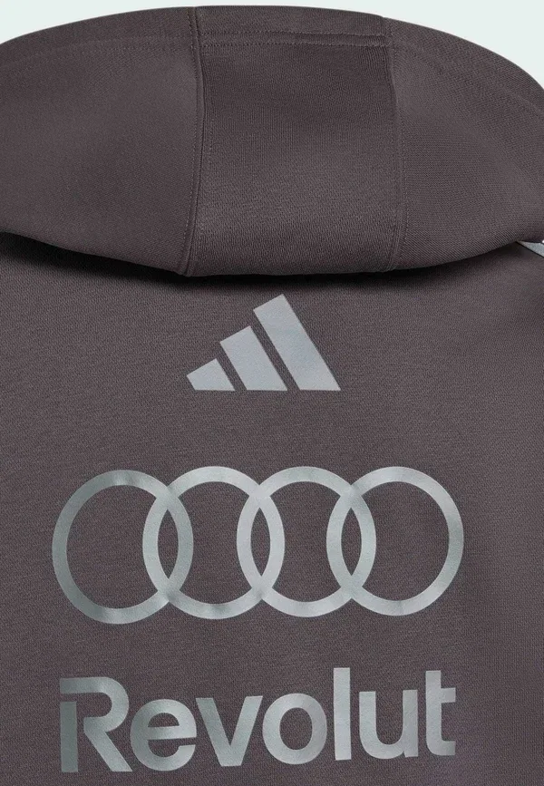 Толстовка с капюшоном Audi revolut f1 team driver youth hoodie Adidas Performance, серый страта — фото 3