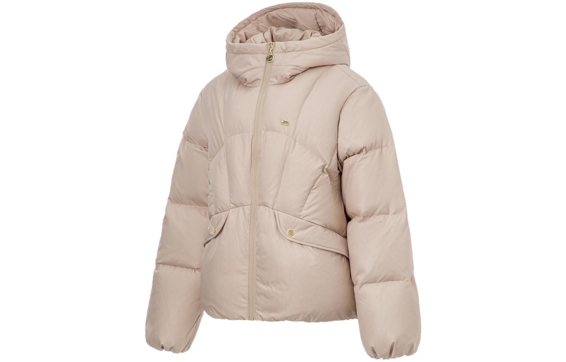 

LiNing Sports Life Collection FW23 Пуховик Женский Светло-коричневый Глазурь, Светлый Глазурованный Коричневый