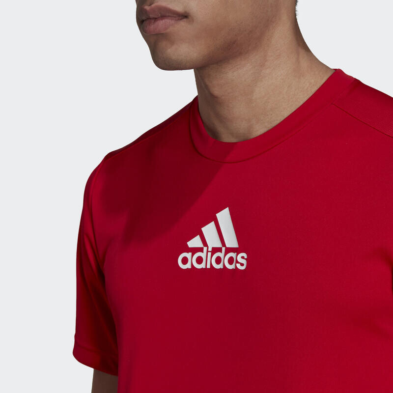 Спортивная футболка Adidas, цвет scharlachrot/weiss — фото 4