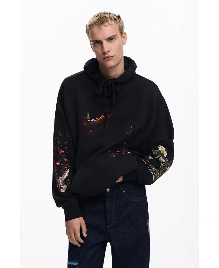 

Мужская худи Landscape Desigual, черный