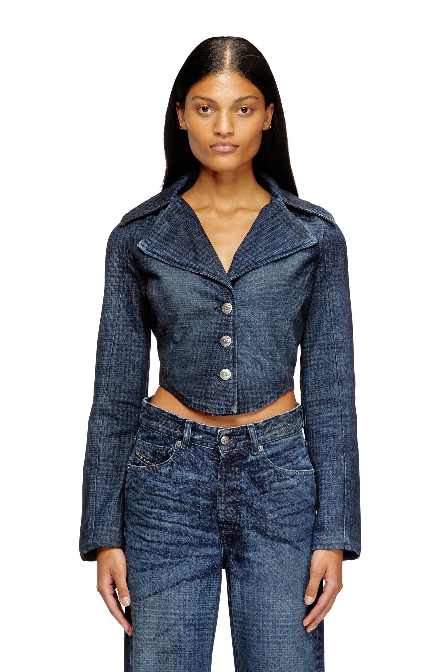 Женская джинсовая куртка DE-ALI-S Diesel, Indigo Blue