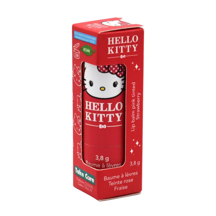 

Бальзам для губ hello kitty bálsamo labial tintado Take Care, цвет strawberry