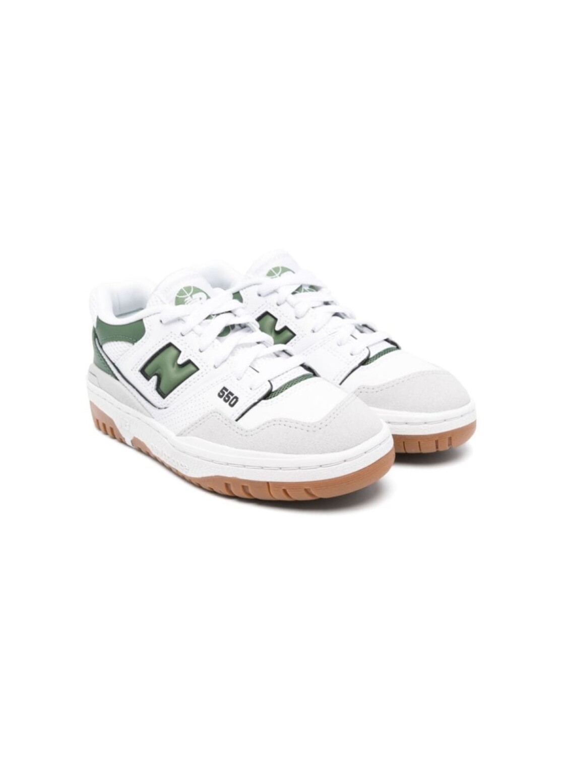 

New Balance Kids кроссовки 550 со вставками, белый