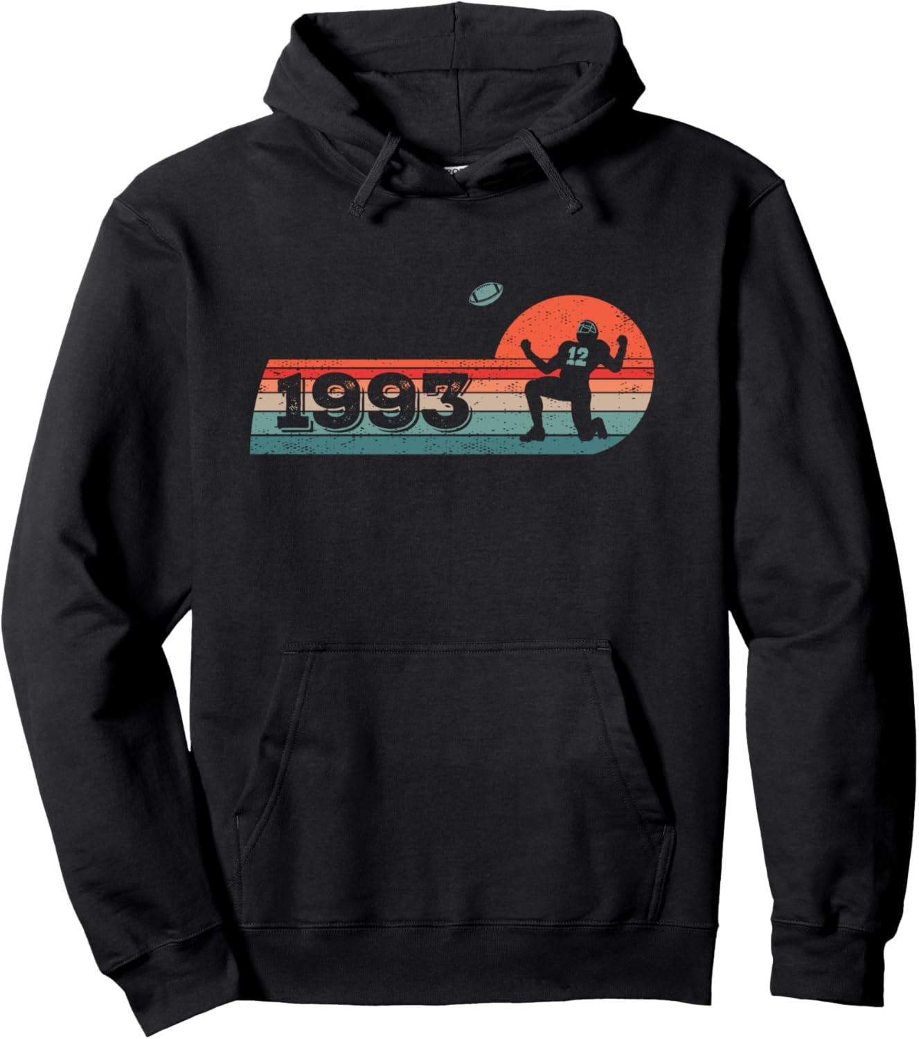 

Худи с надписью «Американский футболист, родившийся в 1993 году» Football Accessories Gift Shirts, черный