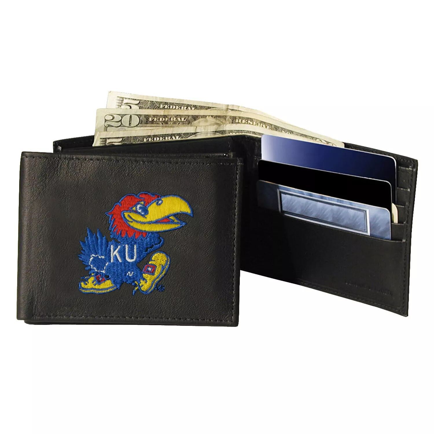

Двойной кошелек Jayhawks Университета Канзаса