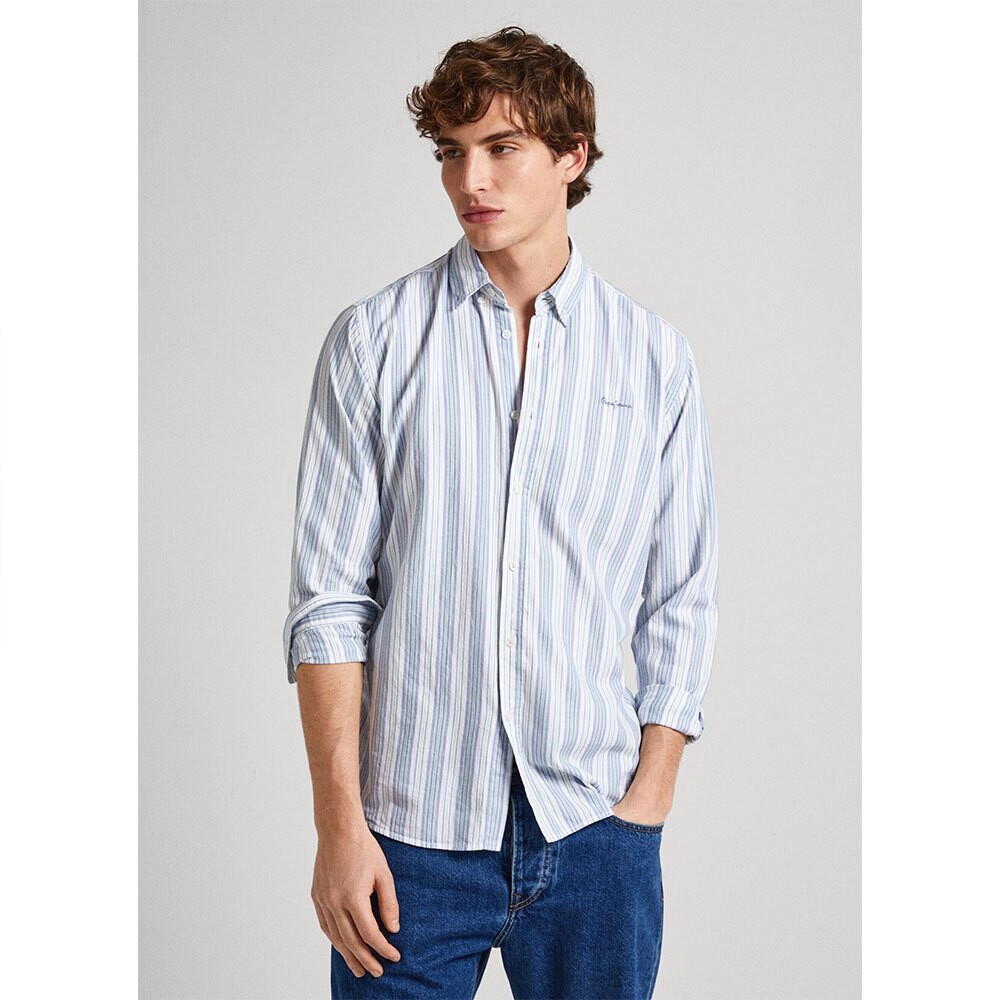 

Рубашка с длинным рукавом Pepe Jeans Pacific, серый
