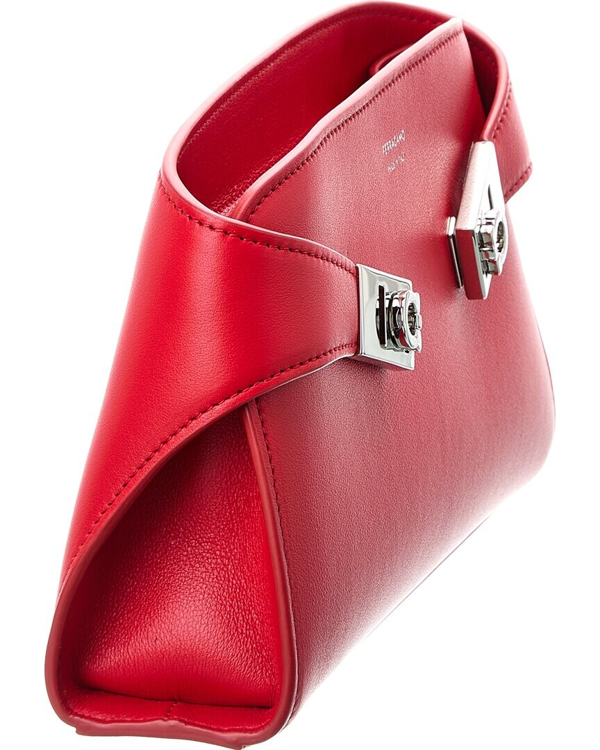 

Двухцветное кожаное плечо через плечо Ferragamo Hug Salvatore Ferragamo, красный