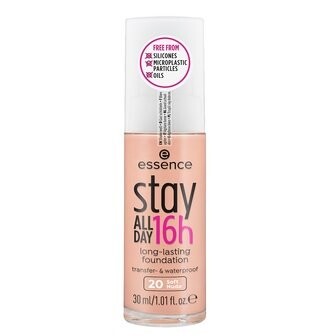 

Стойкая тональная основа Stay All Day 16H, 20 оттенков нежного нюдового цвета, 30 мл Essence