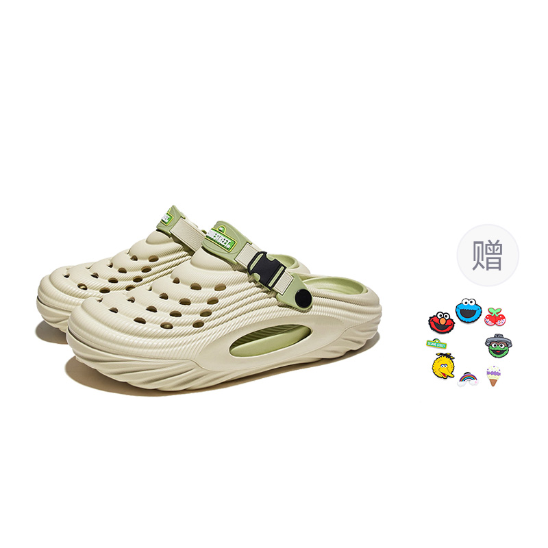 SESAME STREET Клоги унисекс светло-зеленые, цвет Light Green — фото 3