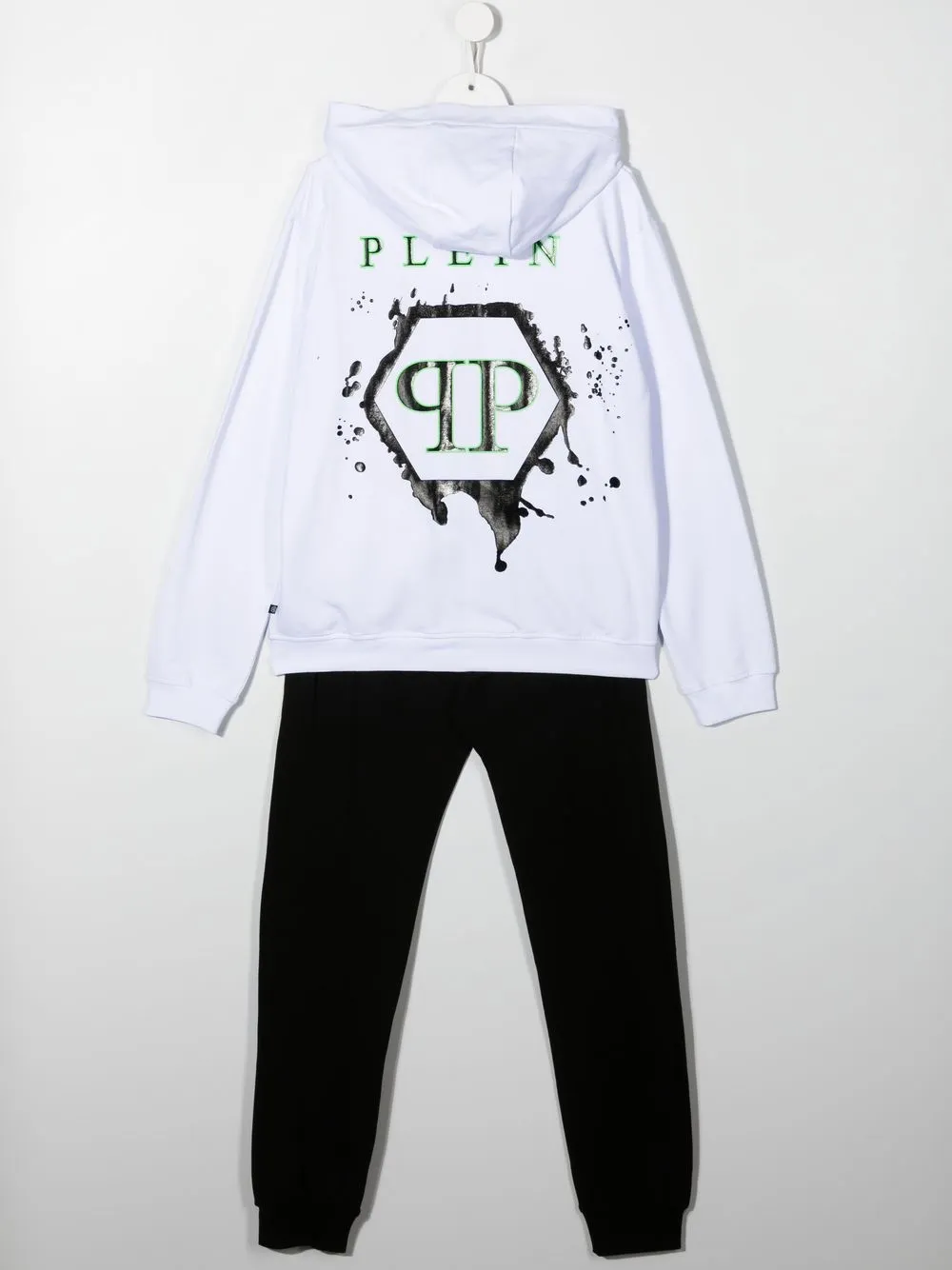 Спортивный костюм с логотипом Philipp Plein Junior, черный — фото 2