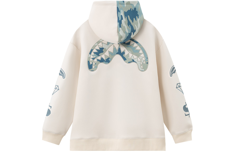 

Унисекс худи с молнией SPRAYGROUND, экрю