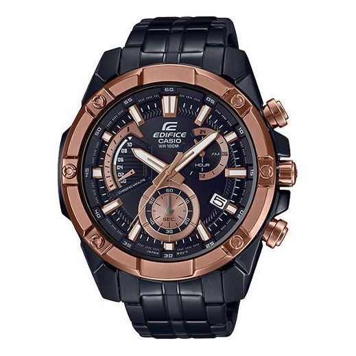 

Часы CASIO EDIFICE Waterproof Mens Black/Gold Analog, золотой