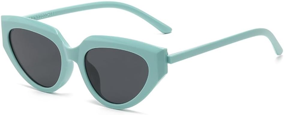 

Винтажные солнцезащитные очки «кошачий глаз» для женщин, маленькая оправа, ретро-очки с защитой от УФ-излучения UV400, модные аксессуары в стиле стритвеар MTZJH, Green Grey