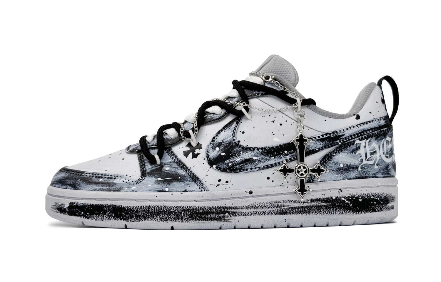 

Nike Кроссовки для скейтбординга Court Borough Kids черный серый подростки