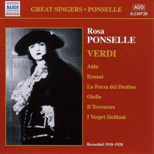 

CD диск Ponselle, Rosa: Rosa Ponselle Sings Verdi