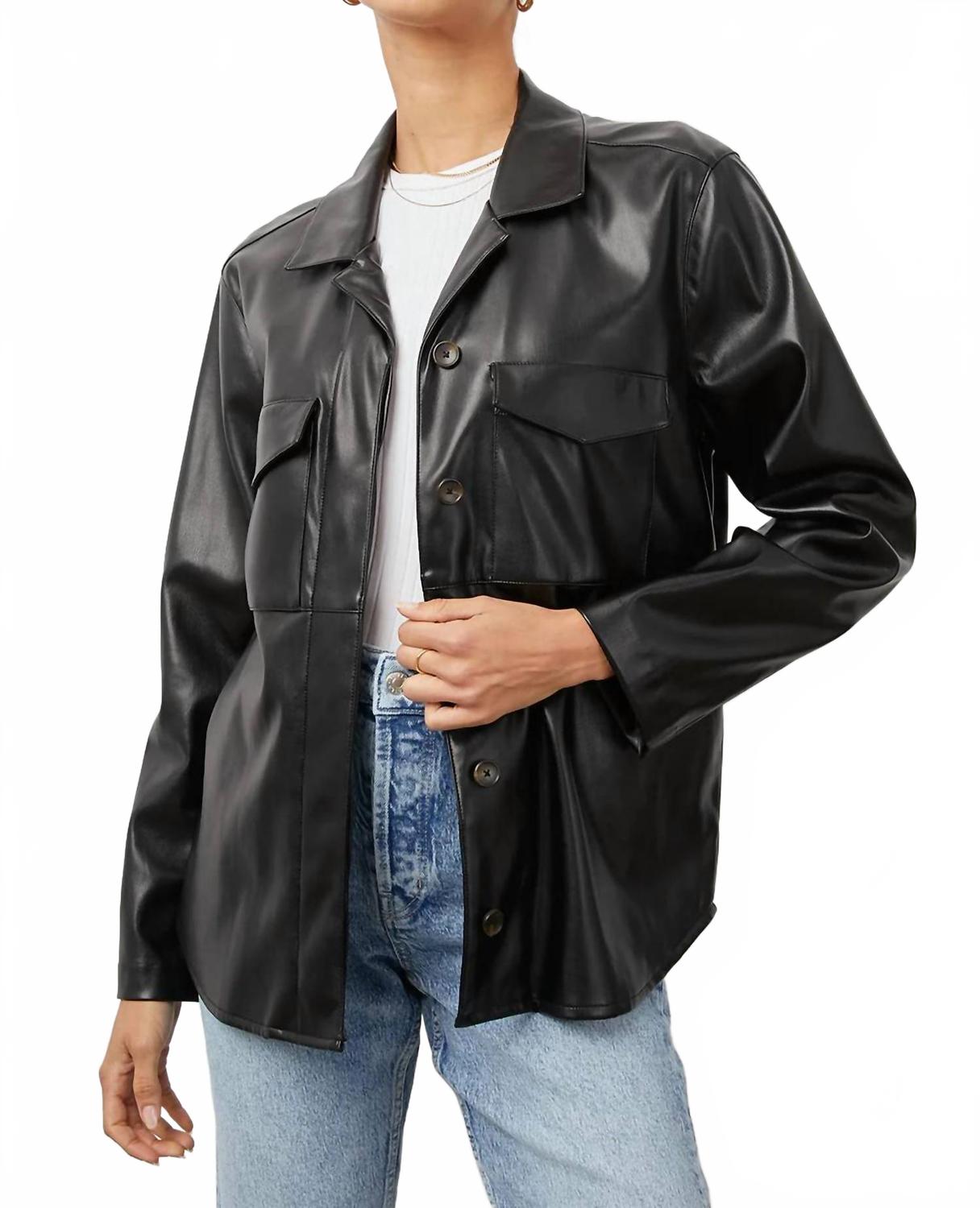 

Куртка-рубашка Xander в черном цвете Rails