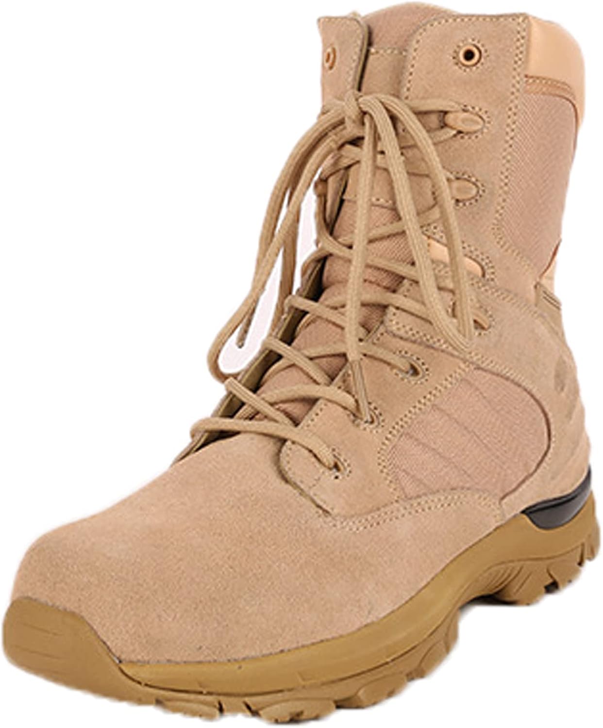 

Мужские туристические ботинки hongrenamz, походная обувь для активного отдыха, легкие высокие ботинки для трекинга и ходьбы, шнуровка, противоскользящие, коричневые, размер ЕС 38/США 6.5