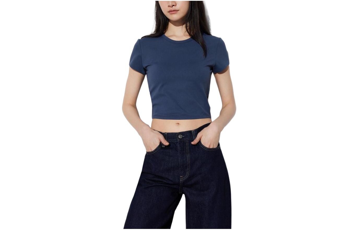 

Футболка женская Deep Ocean Blue Uniqlo