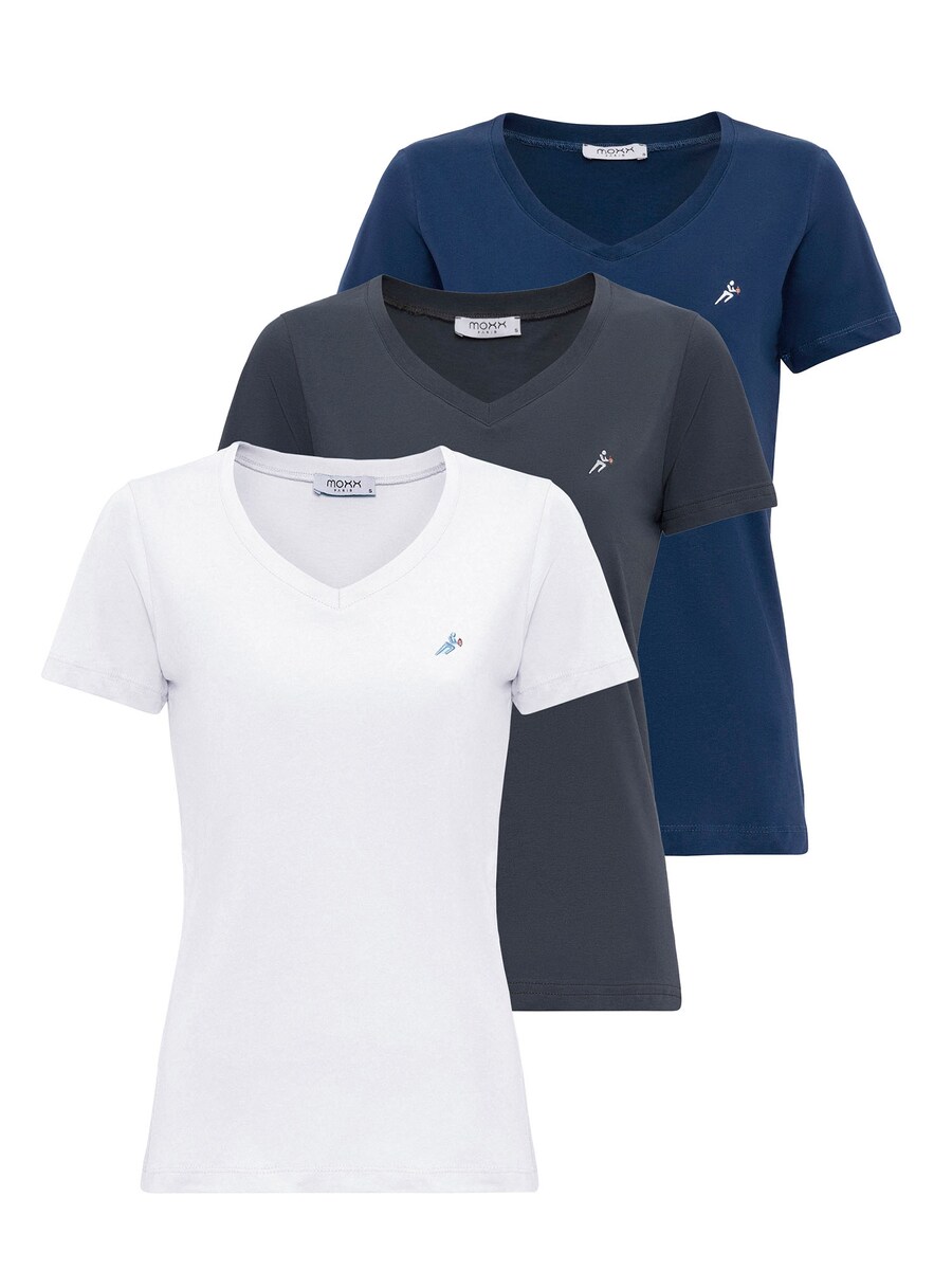 

Рубашка Moxx Paris, цвет Navy/Anthracite/White