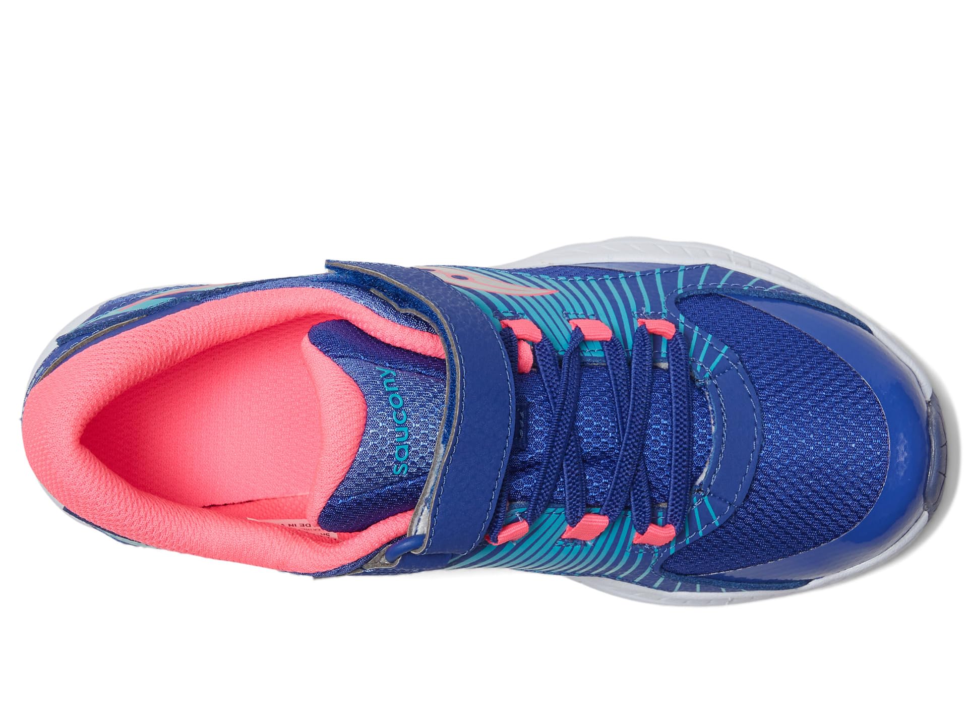 Кроссовки Saucony Kids Velocer A/C Sneaker, цвет Blue/Turquoise/Pink — фото 2