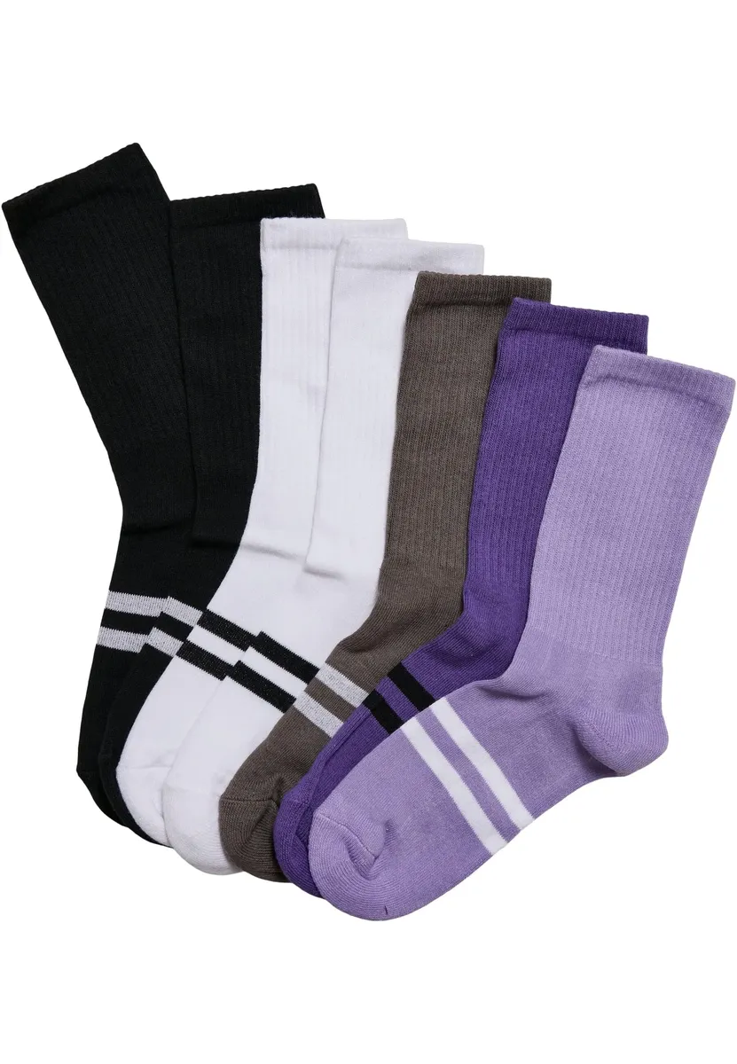 

Базовые носки URBAN CLASSICS " Urban Classics Unisex Double Stripes Socks 7-Pack" (1 пара), цвет Multicolor