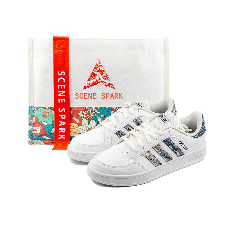 

Adidas Neo Низкие противоскользящие износостойкие кроссовки для скейтбординга Breaknet, мужские, белые, синие