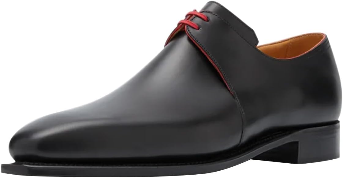 

Мужские классические туфли FSJ с шнуровкой, современные оксфорды, с крыльями и квадратным носком, повседневные деловые туфли, размеры 4-16 US, черный