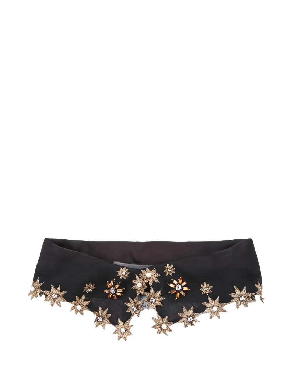 

Украшенный галстук с звездами Alberta Ferretti, черный