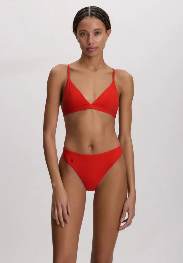 Топ от бикини с v-образным вырезом Polo Ralph Lauren, Bright Poppy
