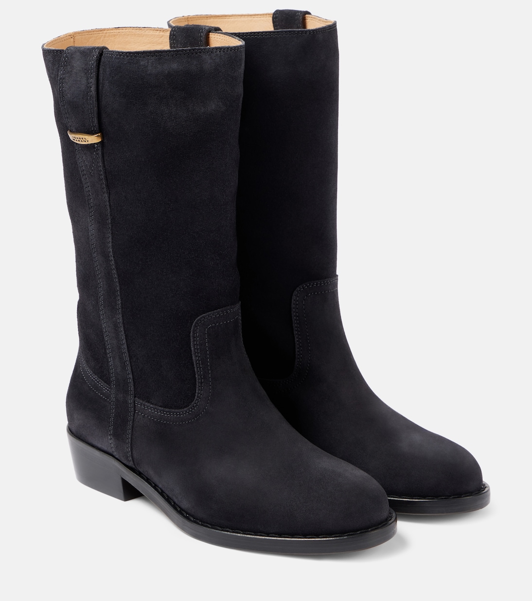 Замшевые ботильоны Heikee 35 Isabel Marant, Faded Black