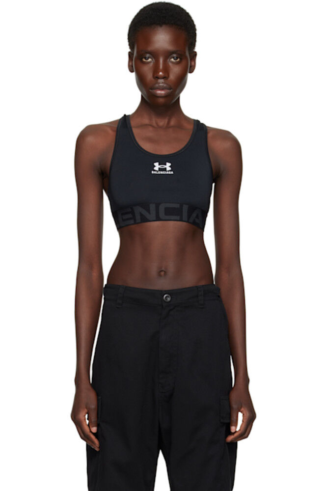 

Черный спортивный бюстгальтер Under Armour Edition Balenciaga