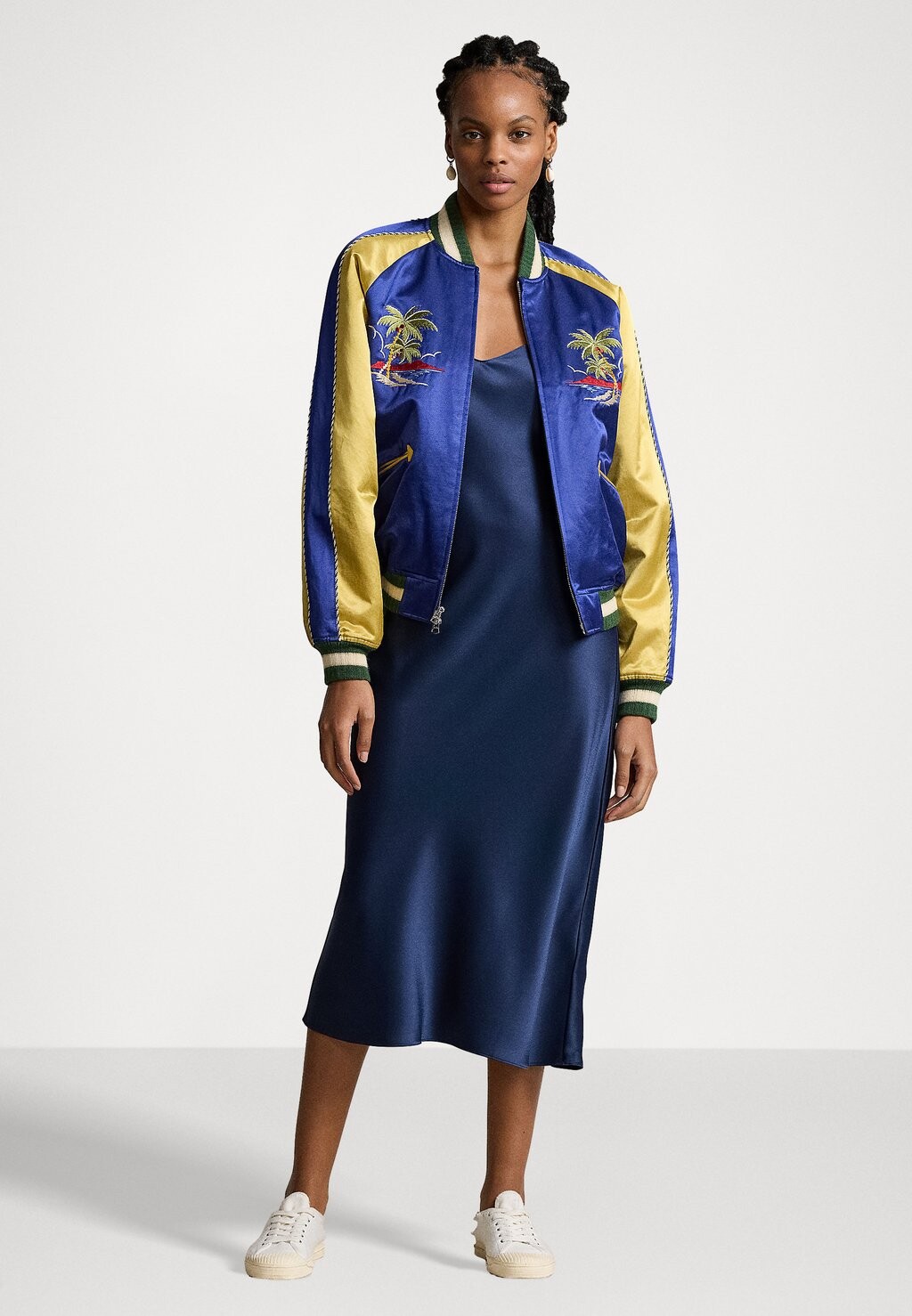 

Куртка-бомбер EMBROIDERED BOMBER JACKET Ralph Lauren, золото