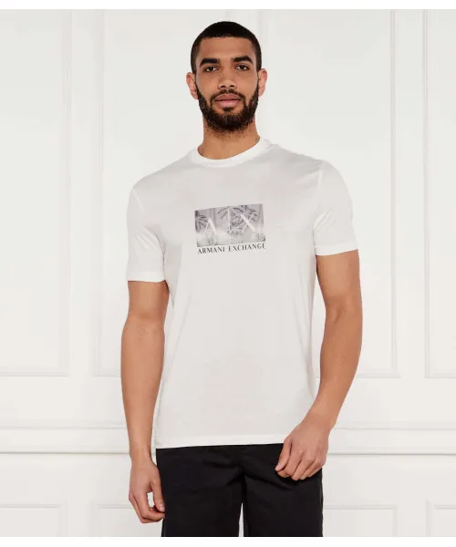 

Футболка Regular fit Armani Exchange, бежевый