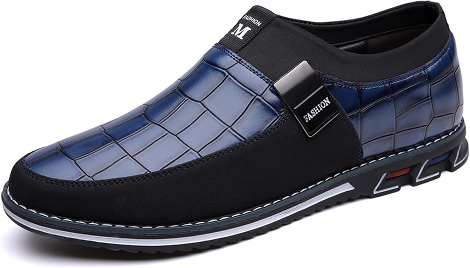 

Мужские повседневные туфли Veslexth, лоферы для комфорта при ходьбе, для работы, офиса, деловые лоферы, легкие и путешествий мокасины, синий