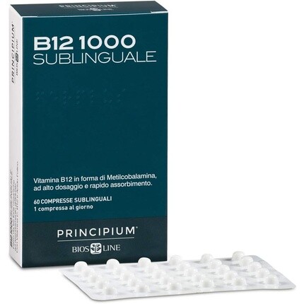 

Bios Line Principium B12 1000 Добавка 60 сублингвальных таблеток