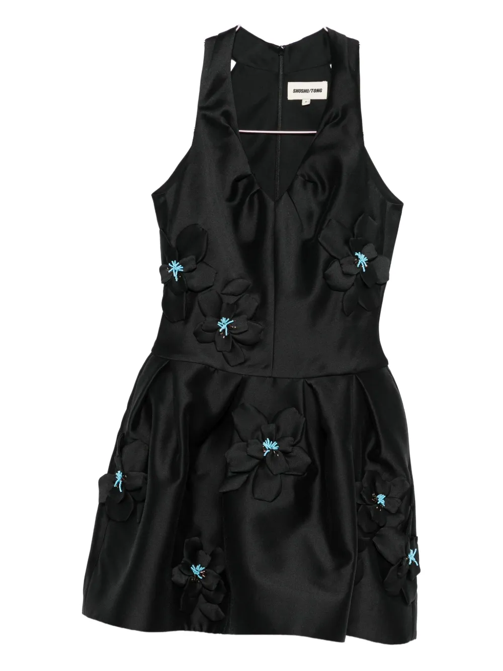 

Мини-платье с V-образным вырезом Shushu/Tong, черный