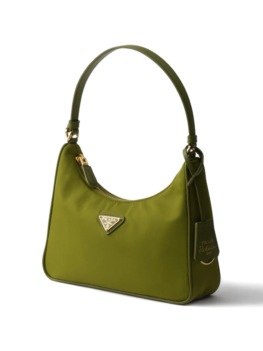 Мини-сумка Prada Re-Edition 2005 из Re-Nylon и сафьяновой кожи, зеленый — фото 3