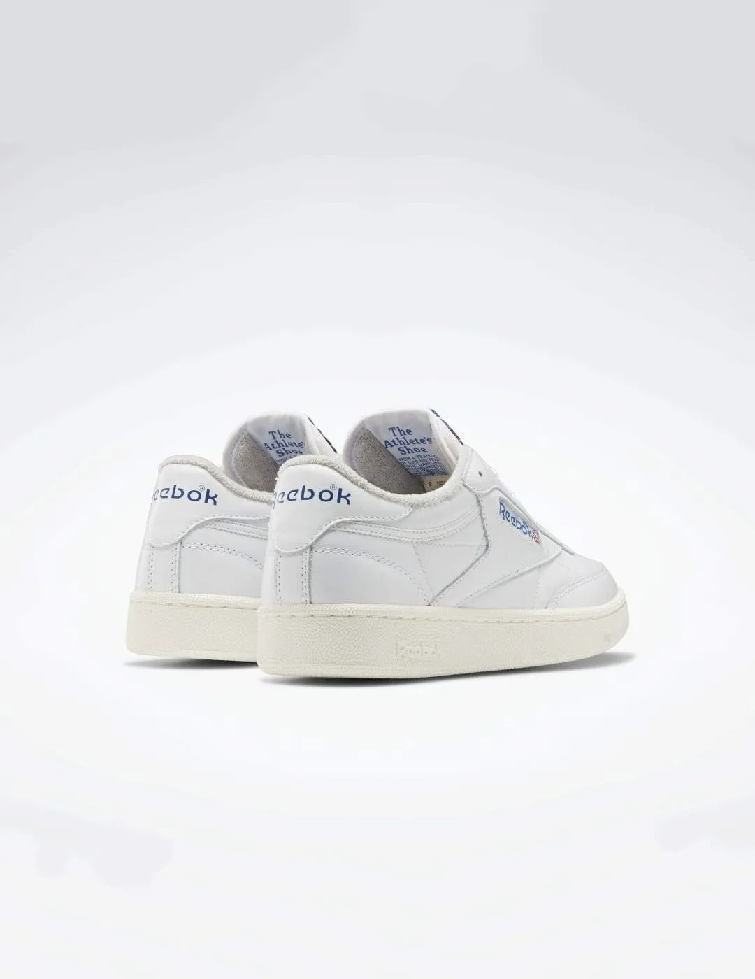 Мужские кроссовки Reebok Cl Leather серые, белый — фото 2