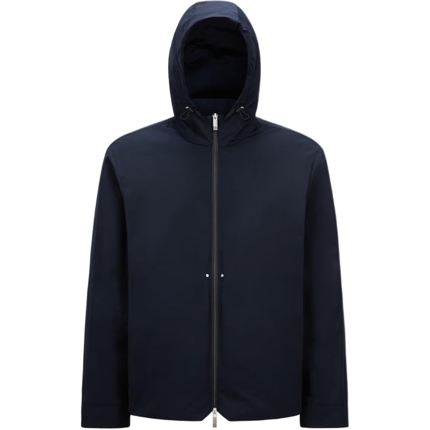 

Moncler Лача Застёгивающаяся на молнию Куртка с капюшоном от ветра, Marine Blue