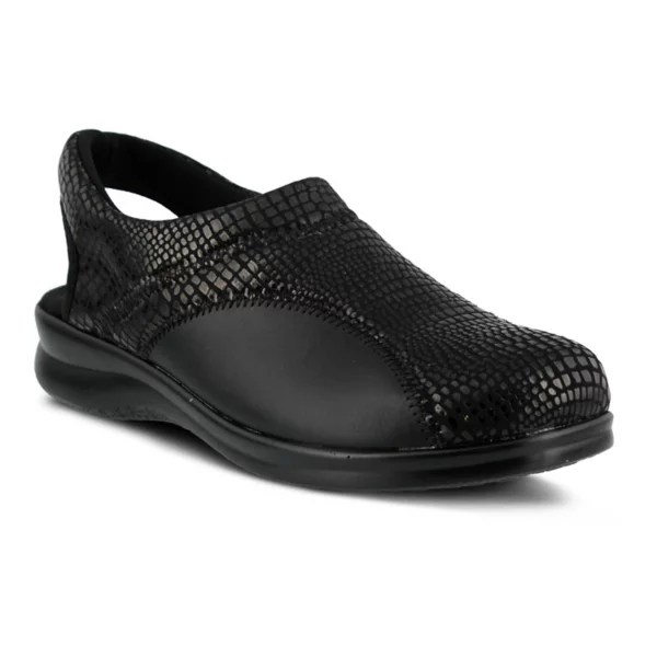 Женские сабо Flexia с открытой пяткой Flexus By Spring Step, цвет black python