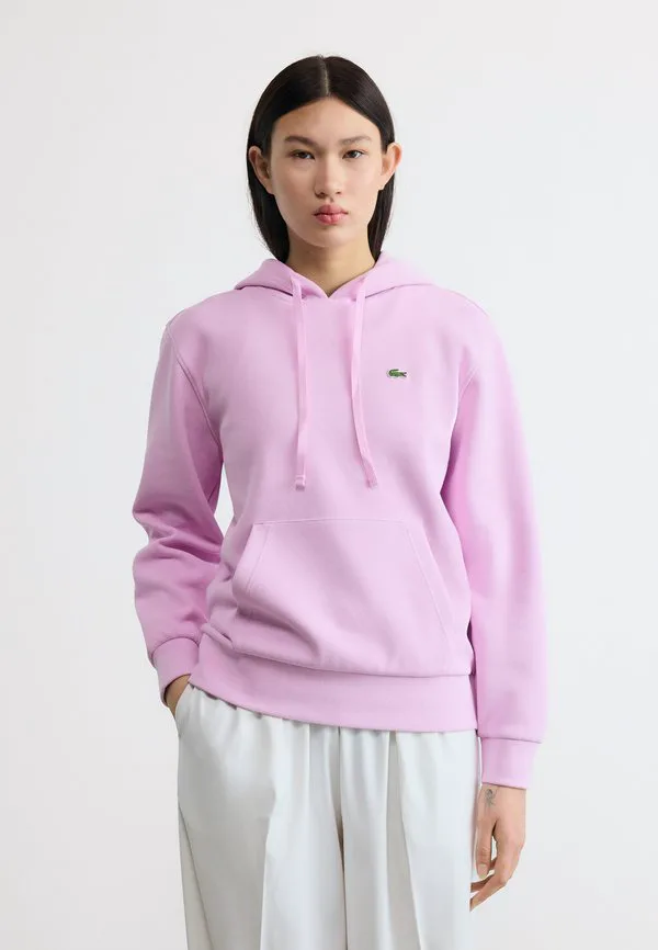 Толстовка Lacoste Albizia, с капюшоном, однотонная