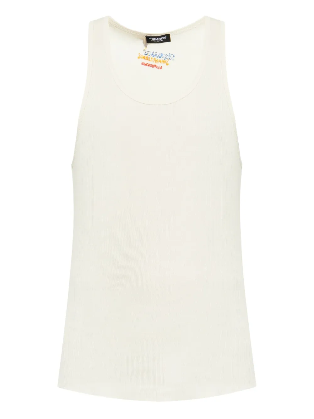 

Хлопковая майка Dsquared2, бежевый